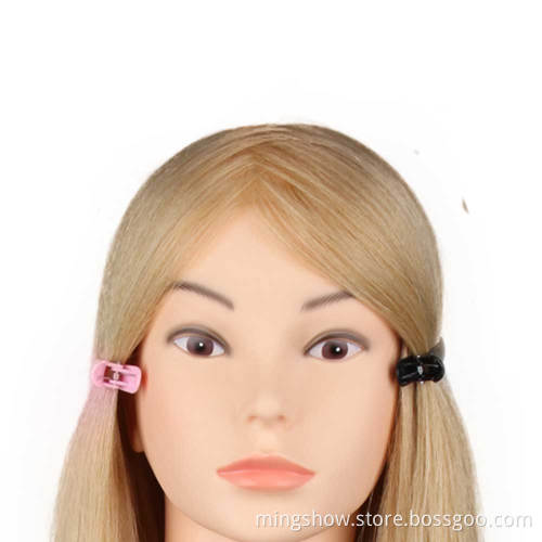 cosmetology 100% human hair mannequin dummy doll head african training head